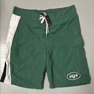 NWT VINTAGE NFL NEW‎ YORK JETS Swim Trunks Size XL BEACH 90s Y2K Summer ATHLETE